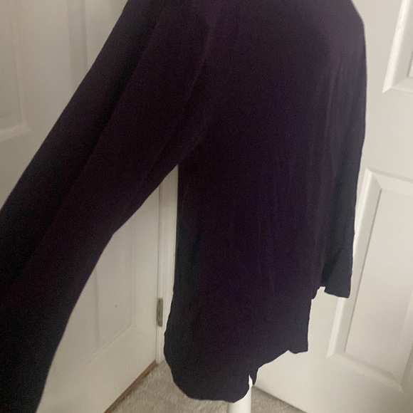 Long sleeve, deep purple top - Picture 2 of 5